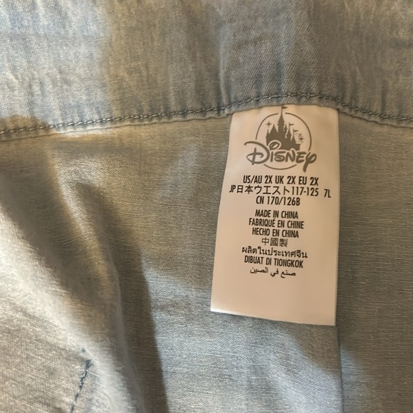 NWT Disney plus size Mickey and Minnie Denim Skirt For Adults in size 2X - Picture 13 of 16